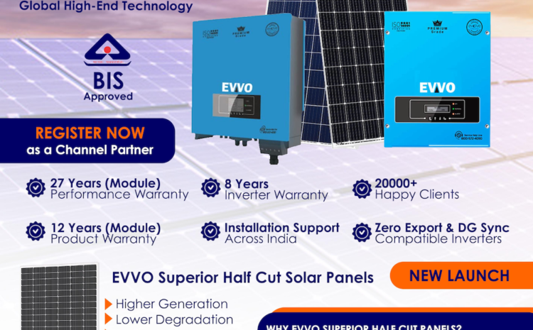 Evvo Solar TOI Advertisement 12 cm x 12.5 cm